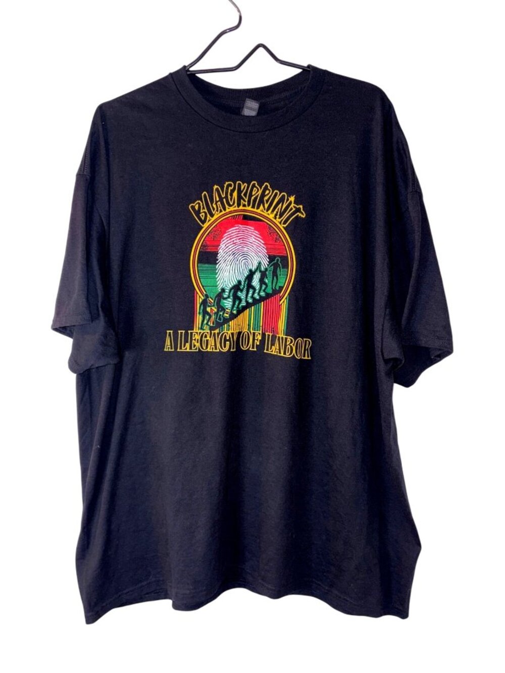 Black History Month 2025 T-Shirt Blackprint Legacy Of Labor Design 2XL Cotton Bl